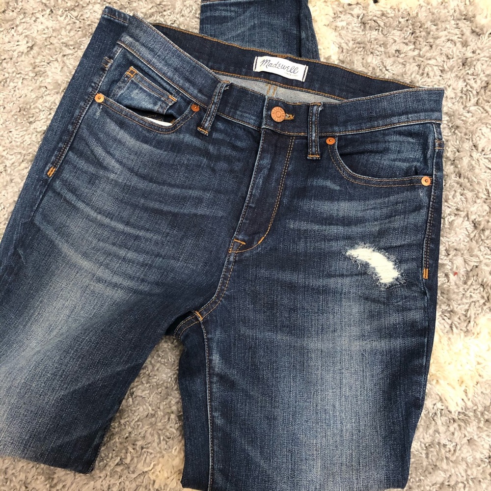 MADEWELL // high rise skinny jeans